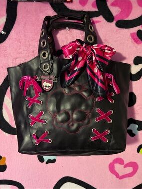 Monster High Black Tote RARE Y2K